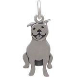 Sterling Silver Pitbull Charm (18 inch chain included)