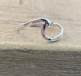 Sterling Silver Wave Toe Ring