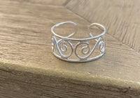 Sterling Silver Fancy Toe Ring