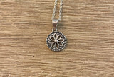 Sterling Silver Simple Mandala Necklace