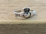 Sterling Silver Claddagh Toe Ring